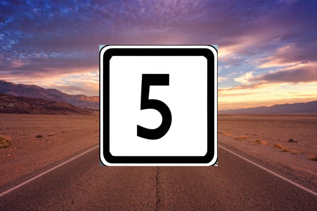 Descubra o que realmente significa a placa branca com um 5 que intriga motoristas
