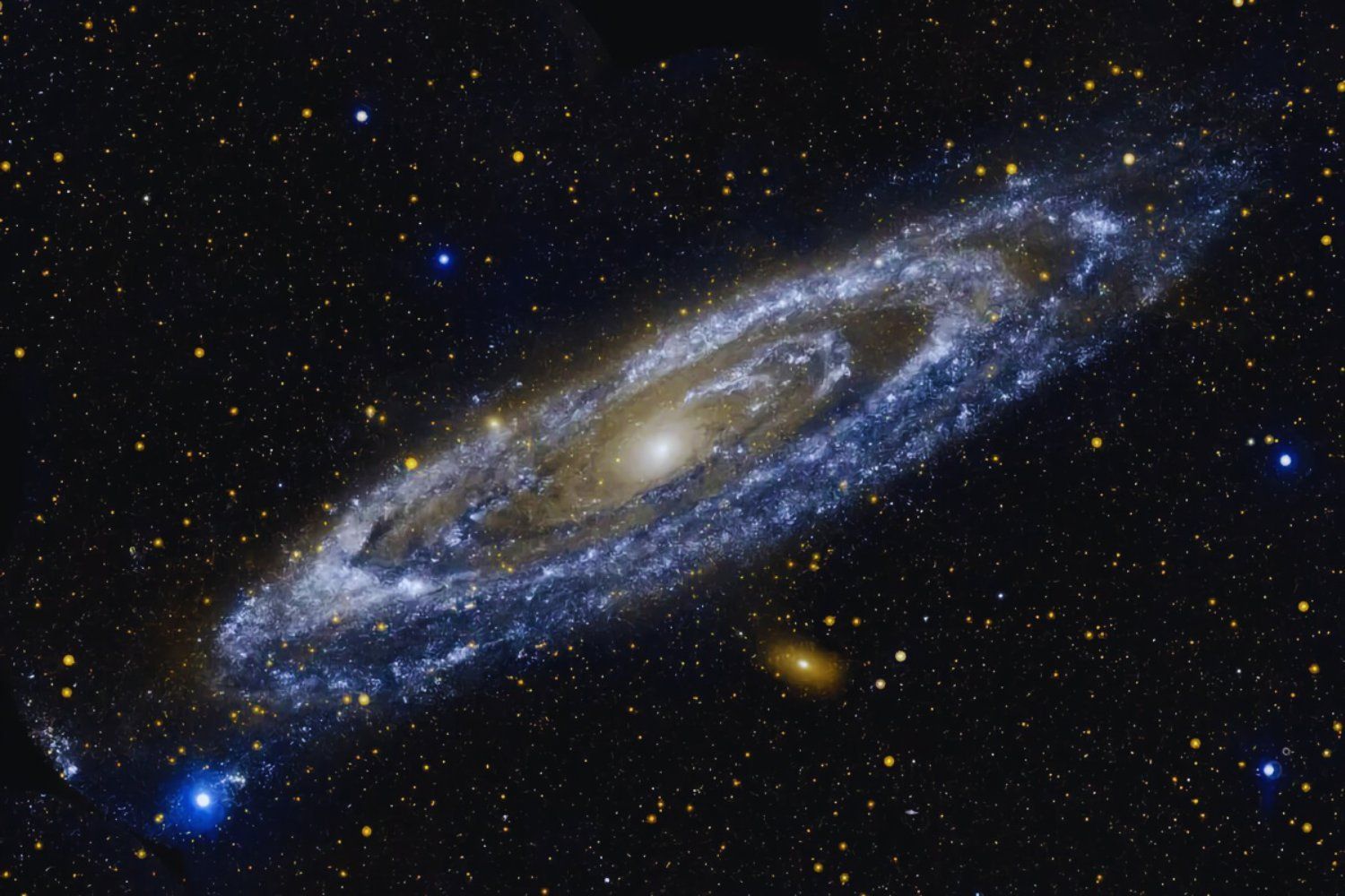 Quando duas espirais viram uma única história. Andrômeda e a Via Láctea já estão em rota de colisão. Assim será a fusão que dispersará estrelas, moverá o Sol e formará a nova “Milkômeda”