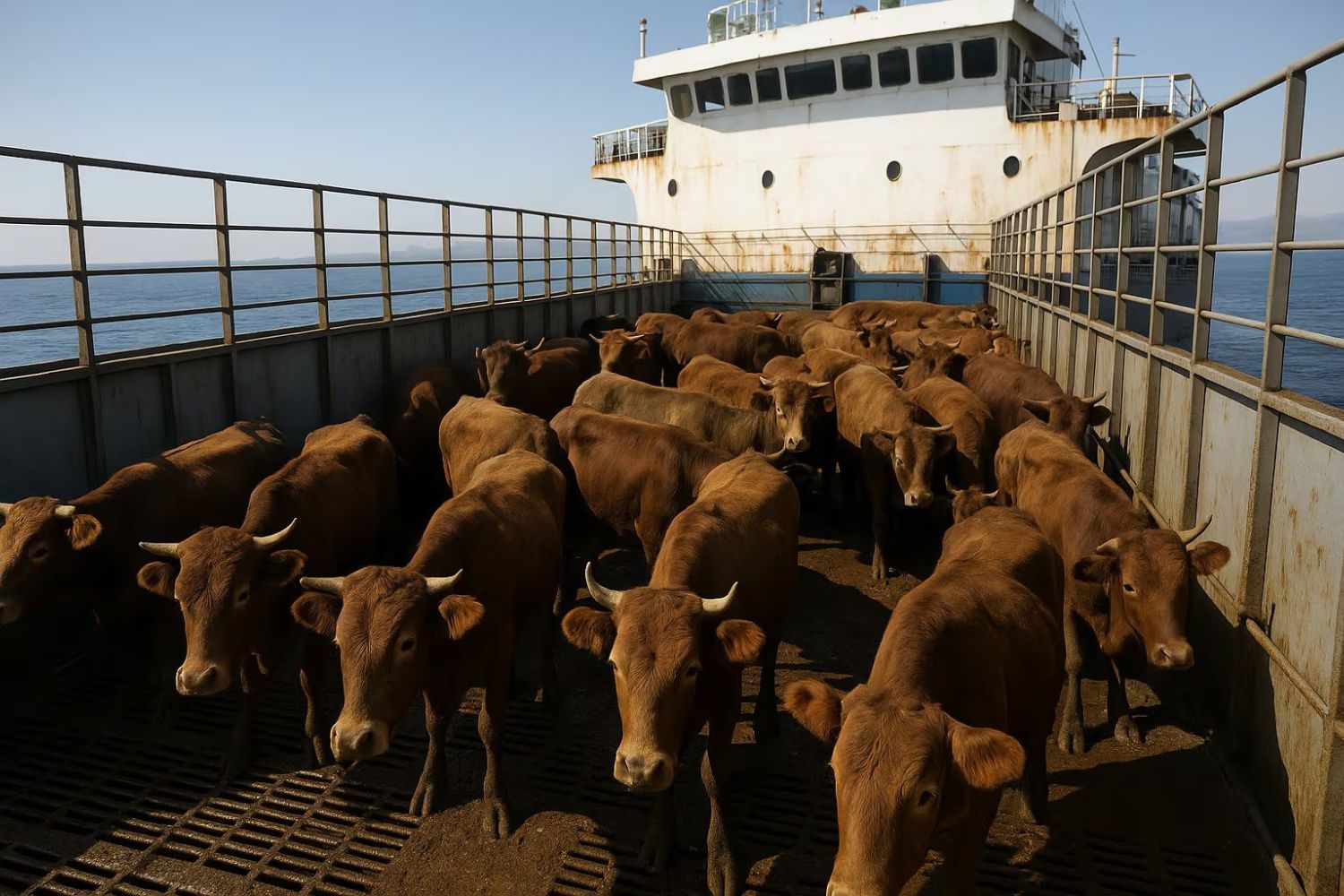 Navio com 3 mil vacas à deriva expõe crise sanitária após veto da Turquia