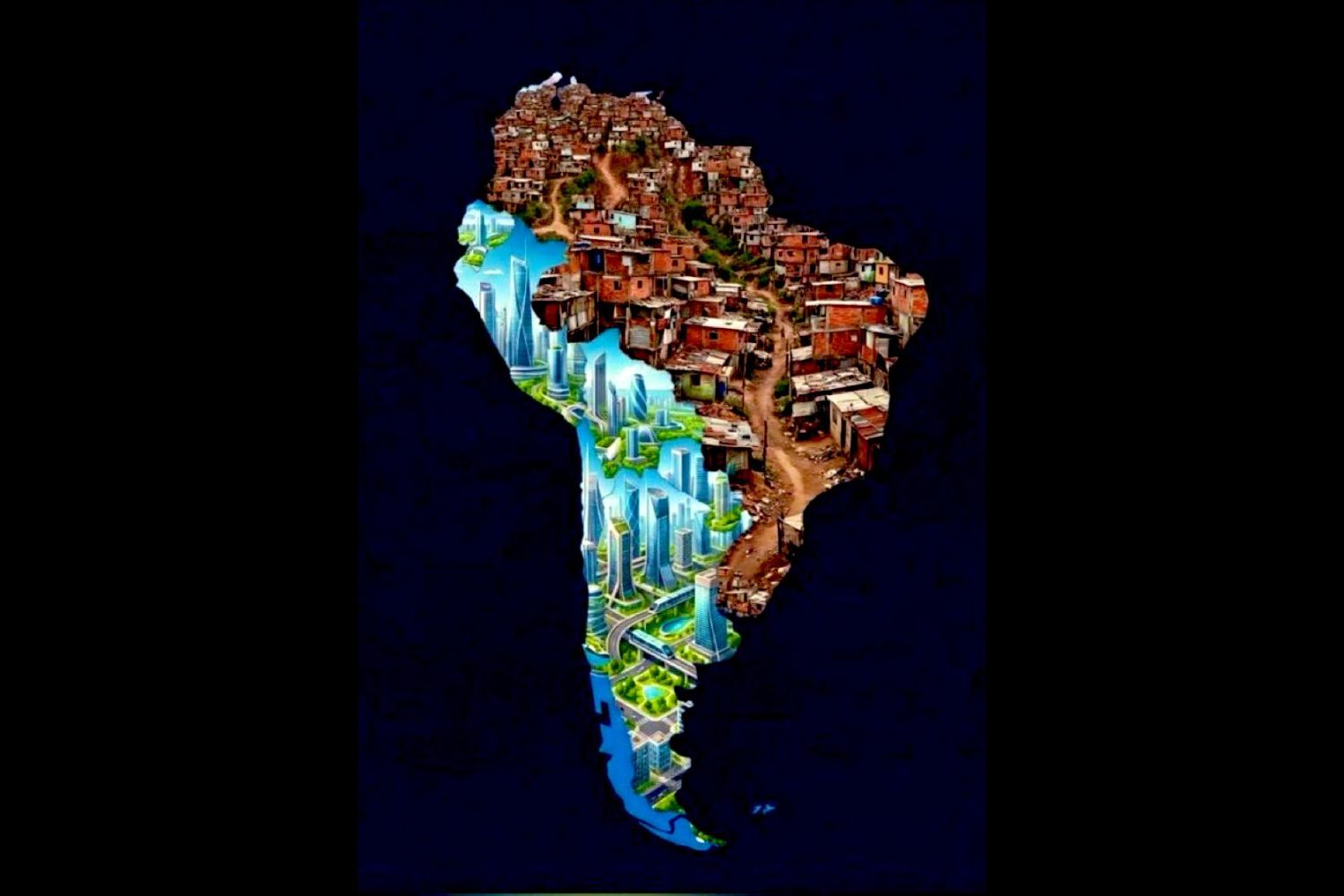 Milei posta imagem que retrata Brasil como favela e gera reação
