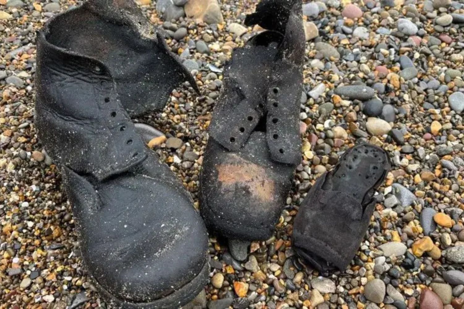 O mar começou a devolver botas da Era Vitoriana