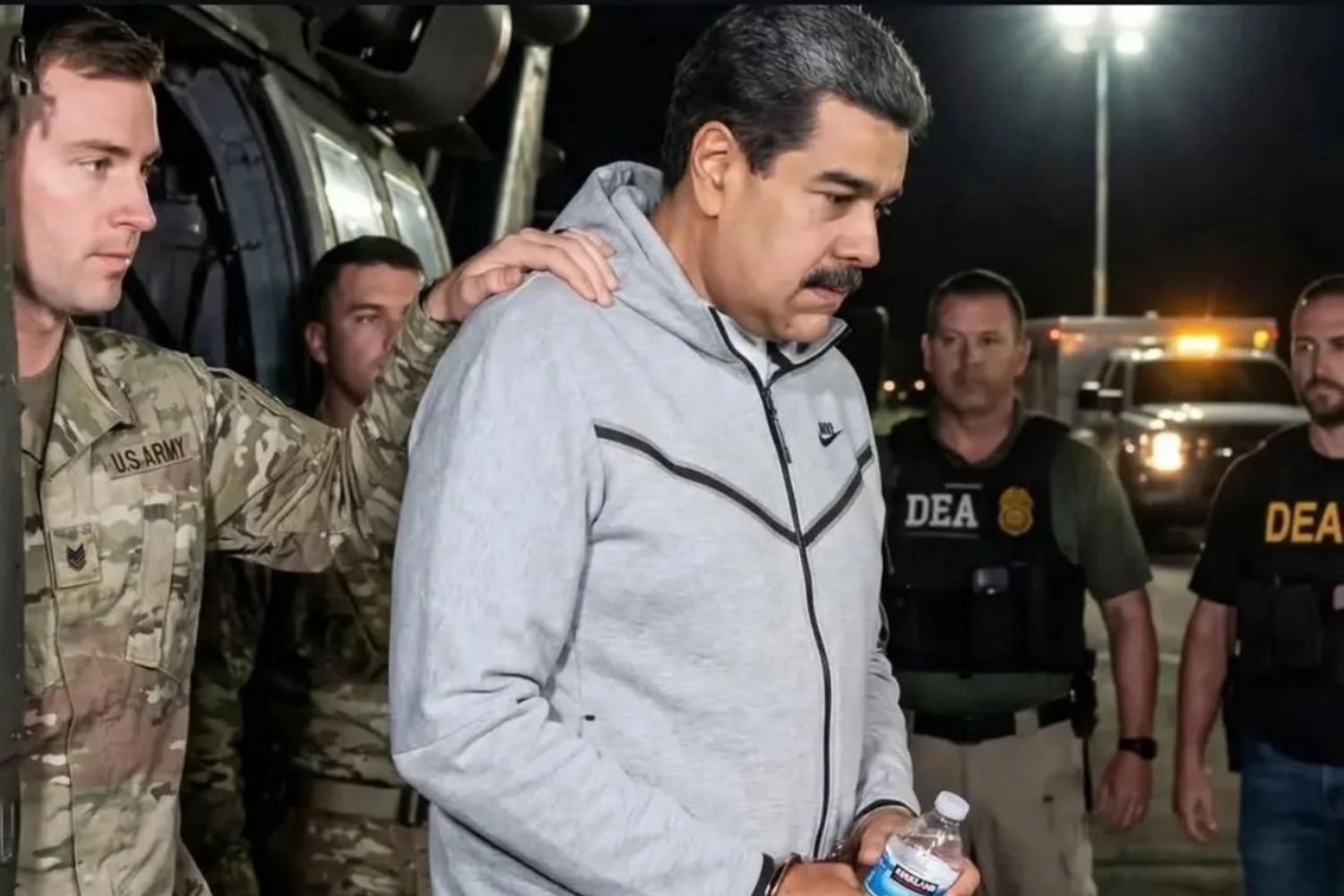 O simbolismo por trás da primeira imagem de Maduro capturado