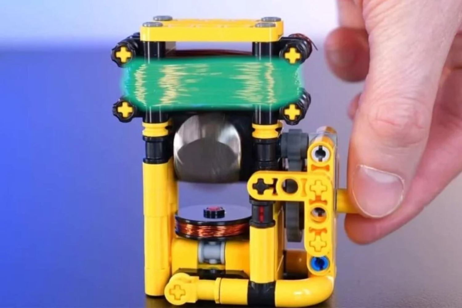 Motor Elétrico Com Lego