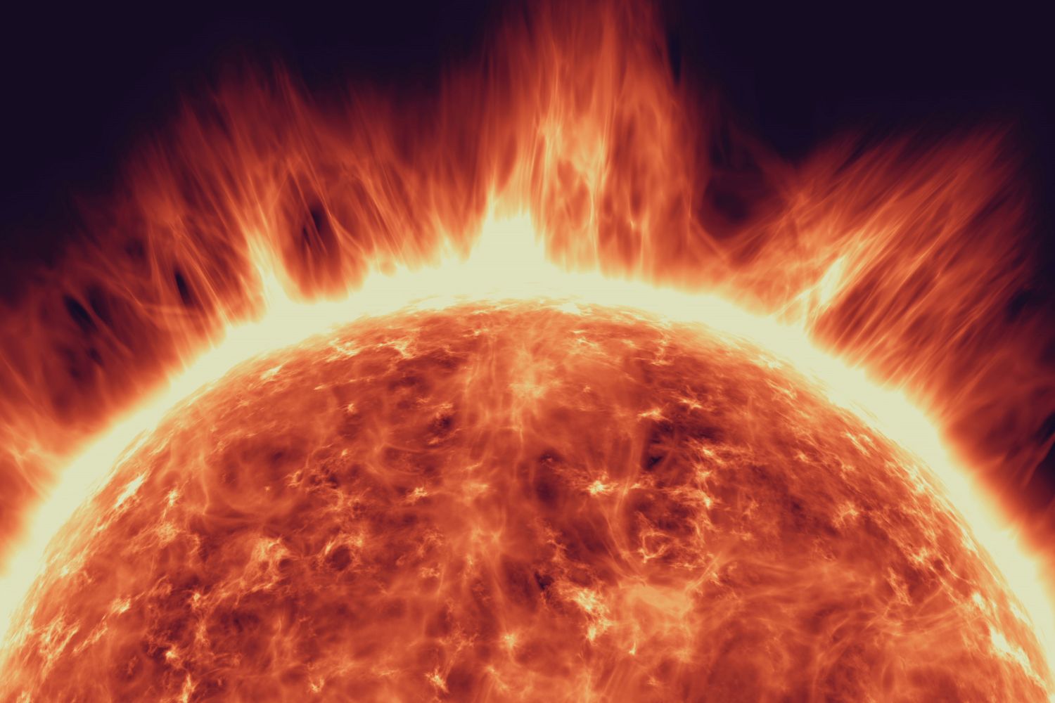 Em poucos dias, uma sequência rara de explosões extremas partiu da mesma área do Sol