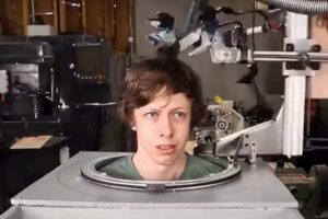 Ele não confiava em cabeleireiros, então construiu um robô para cortar o próprio cabelo