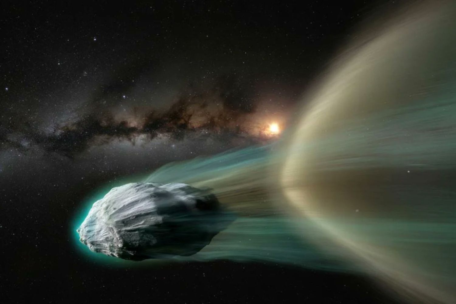 Um erro de observação levou o Hubble a capturar um fenômeno raríssimo: um cometa se desfazendo em tempo real