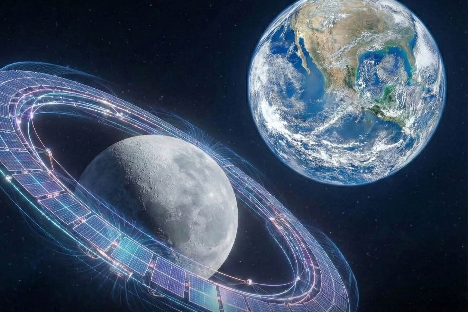 Um anel solar ao redor da Lua? A ideia que promete mudar o futuro da energia na Terra