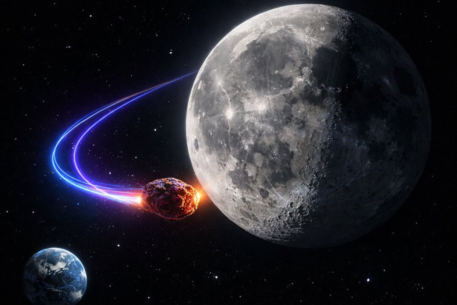 O asteroide que "quase" impacta a Terra e a Lua agora parece ter um objetivo diferente