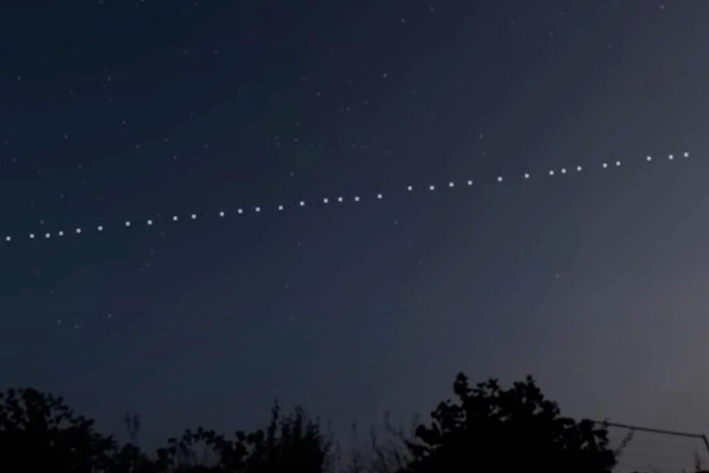 Um “trem de luz” pode cruzar o céu hoje, e você pode ver sem nenhum equipamento