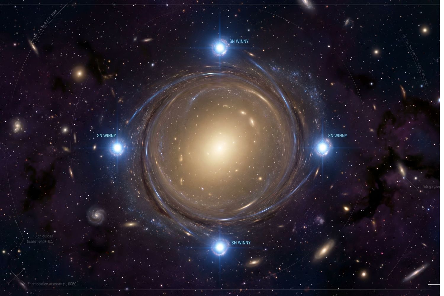 Uma supernova apareceu cinco vezes no céu — e pode revelar a velocidade do universo 