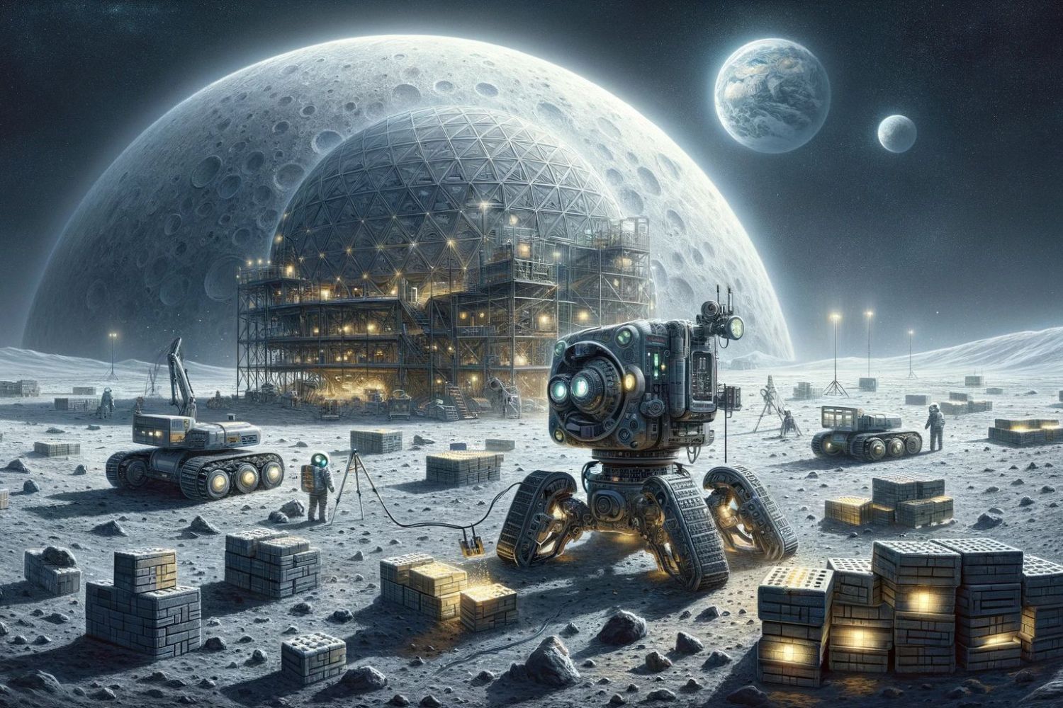 China revelou um robô lunar de 100 quilos que pode ajudar a construir bases fora da Terra