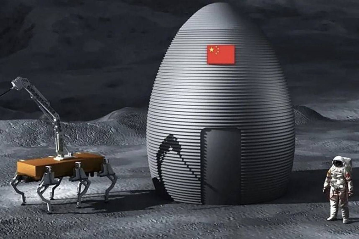 China revelou um robô lunar de 100 quilos que pode ajudar a construir bases fora da Terra