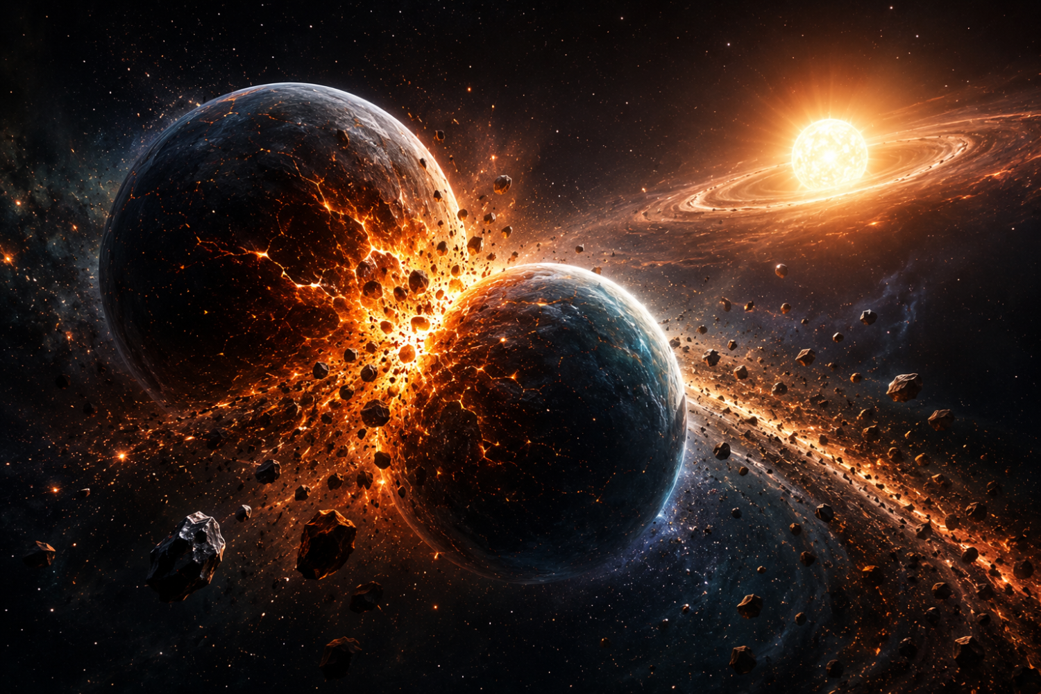 Dois Planetas Podem Ter Colidido Diante De Nossos Olhos Em Outro Sistema Solar