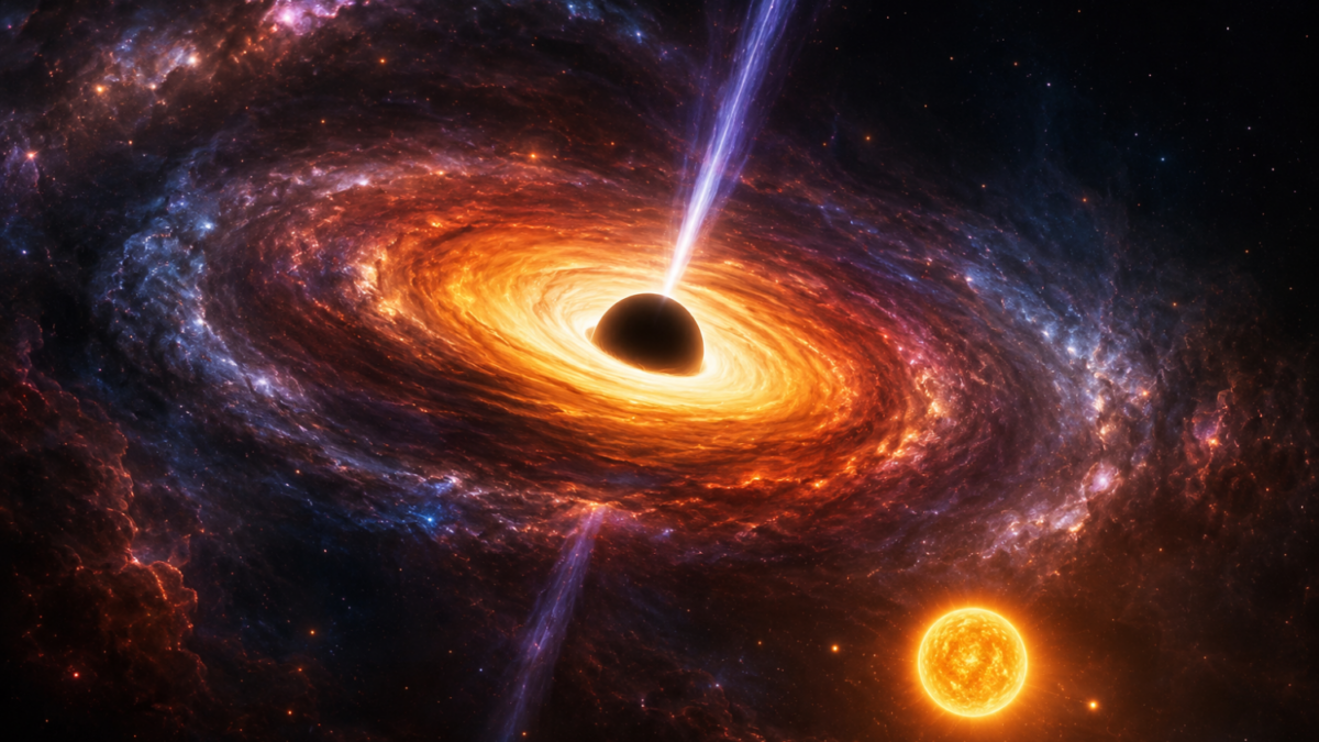 Astrônomos pesam um buraco negro colossal do universo primitivo: sua ...
