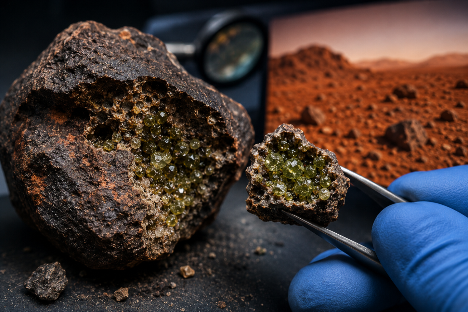 Cientistas Abriram Um Meteorito Vindo De Marte E Encontraram Algo Inesperado Um Mineral Que Pode Reescrever Parte Da História Do Planeta Vermelho