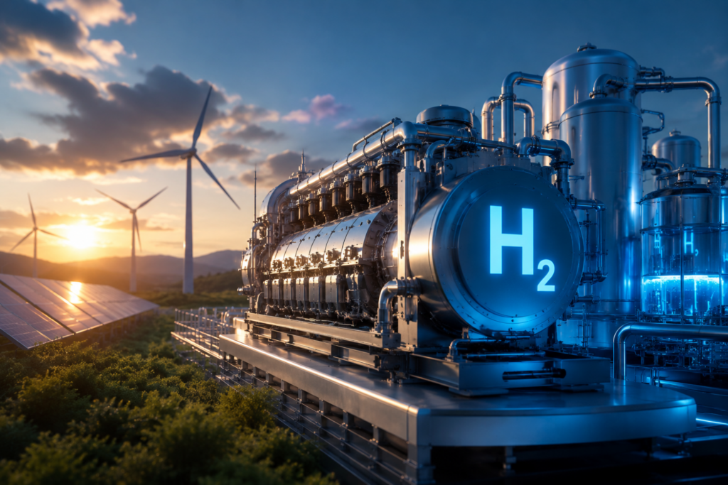 Europa Acaba De Ligar Um Motor Movido Apenas A Hidrogênio à Rede Elétrica