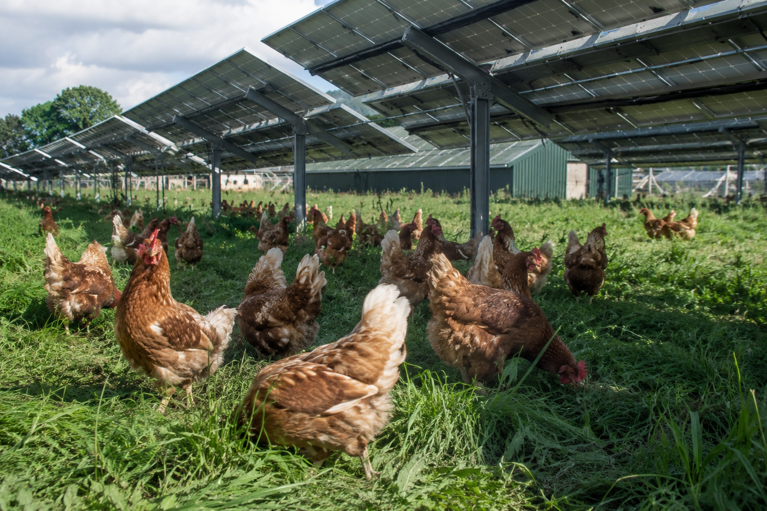 Galinhas Passaram A Viver Sob Painéis Solares E Ajudaram A Transformar A Geração De Energia