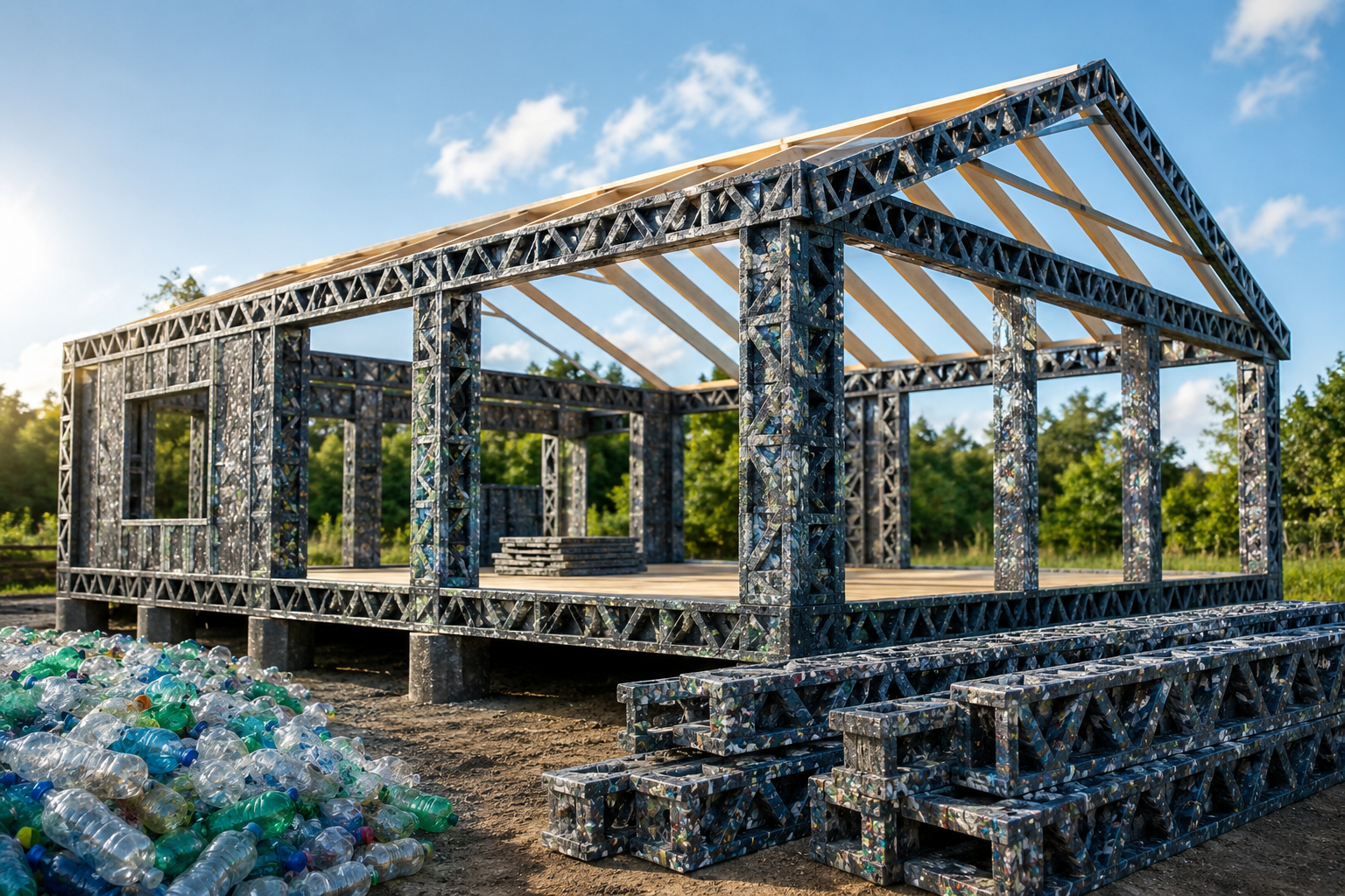 Nem Madeira Nem Aço Novo Material Feito Com Garrafas Pet Recicladas Pode Transformar A Construção De Casas