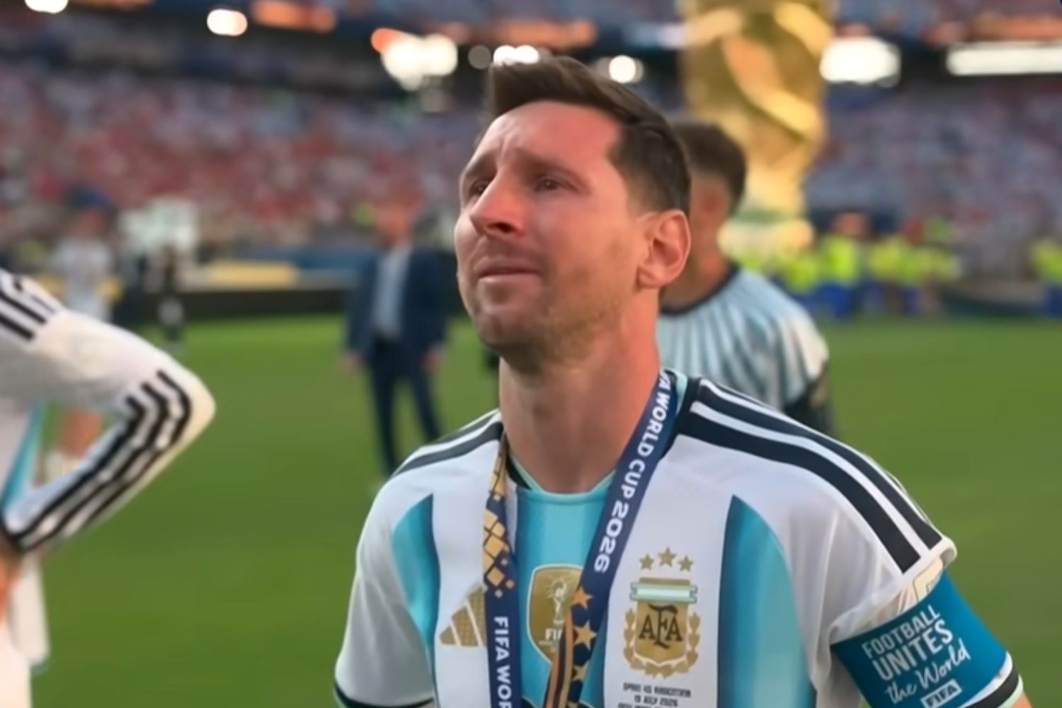 Messi falou sobre argentinos que não chegam ao fim do mês e Milei respondeu