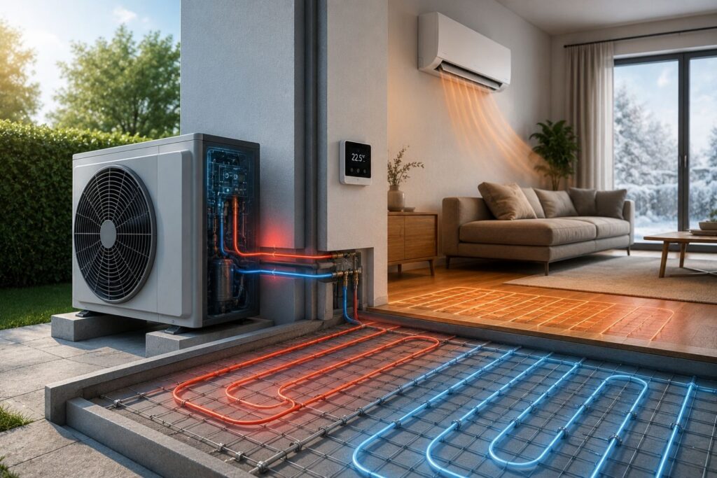 Não é ar-condicionado nem aquecedor: esta tecnologia usa o próprio terreno para deixar a casa mais confortável gastando pouca energia