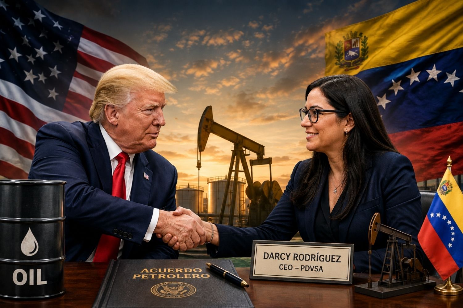 Trump anuncia o maior acordo petrolífero da história e revela uma aposta bilionária na Venezuela