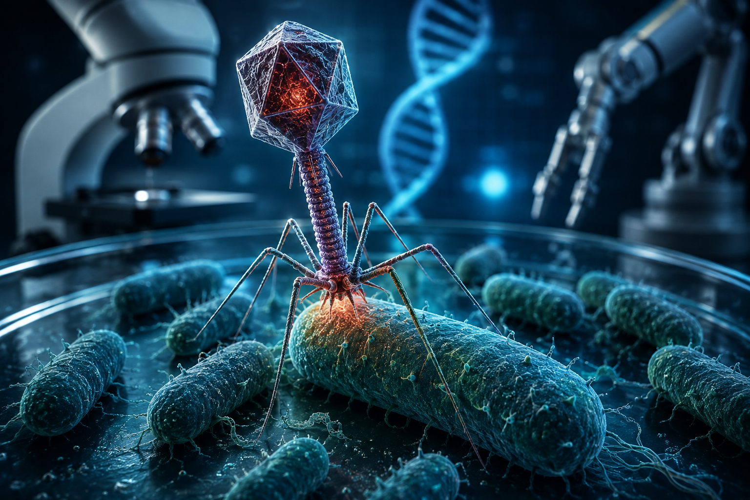 IA cria vírus capazes de combater bactérias resistentes a antibióticos