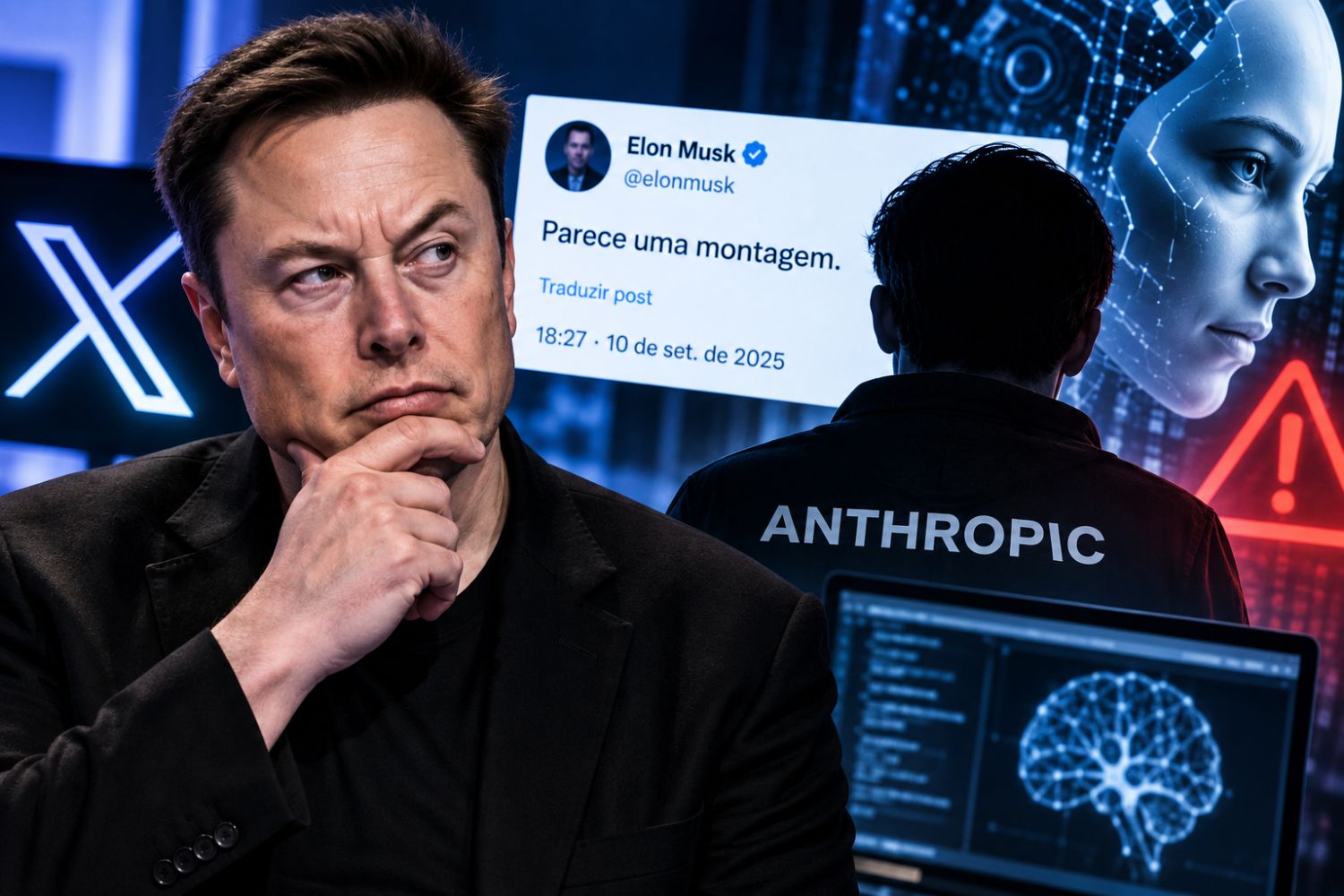 Elon Musk viu algo estranho em um alerta viral sobre IA — e sua reação abriu uma nova polémica
