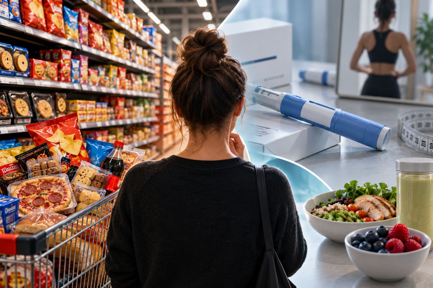 A “era Ozempic” criou um paradoxo que começa no supermercado e termina na farmácia