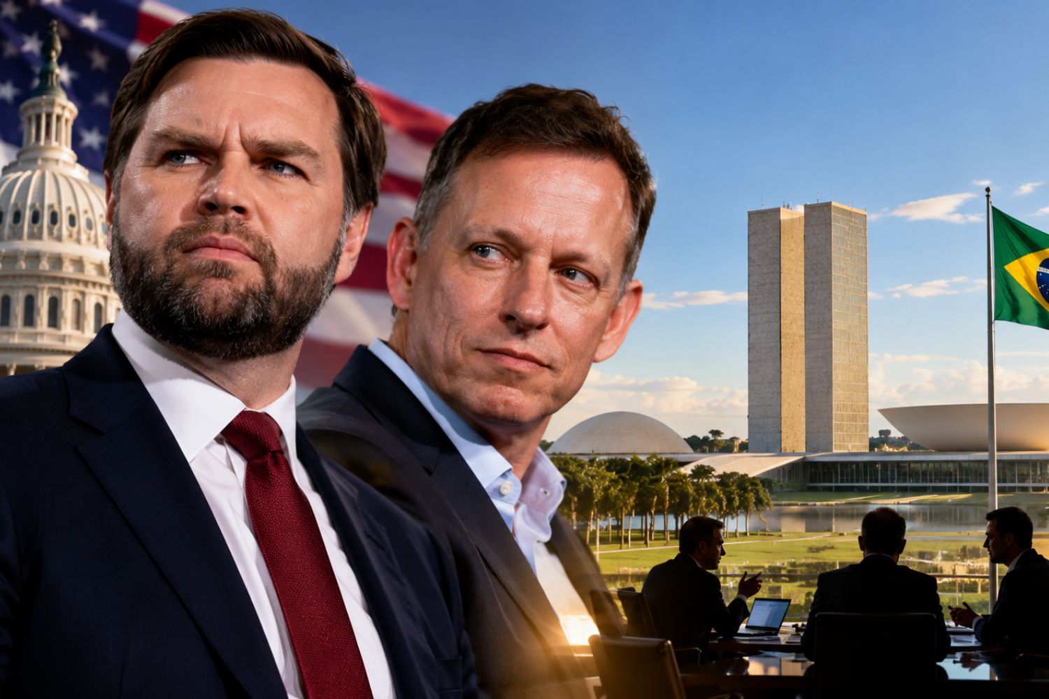 O que Peter Thiel, J.D. Vance e uma rede de bilionários buscavam no Brasil
