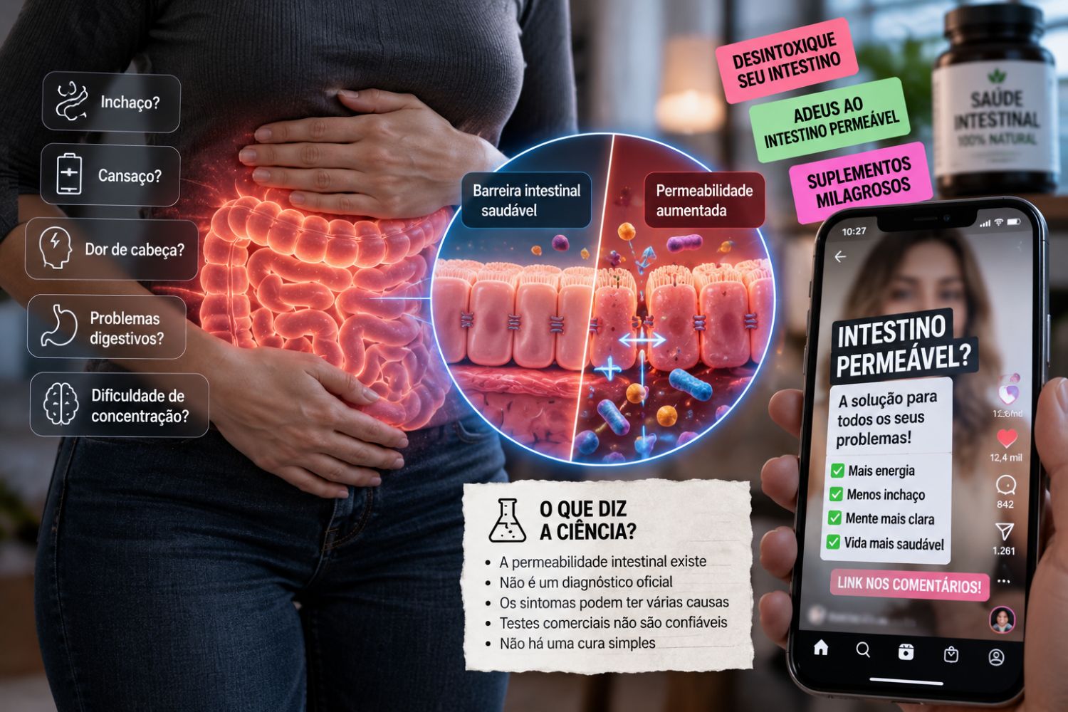 O ‘intestino permeável’ virou fenômeno nas redes sociais — mas a ciência faz uma distinção importante