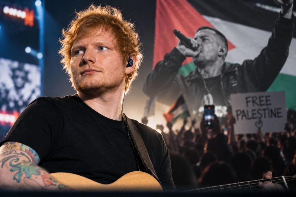 Ed Sheeran construiu uma carreira evitando polêmicas, mas uma decisão colocou essa imagem à prova