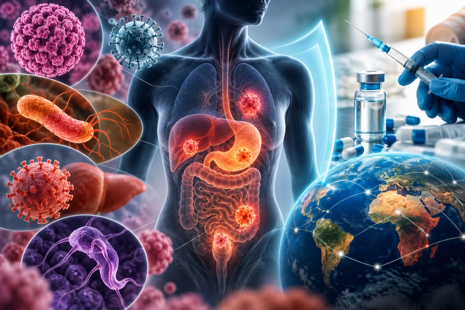 Uma bactéria comum está relacionada a centenas de milhares de casos de câncer no mundo