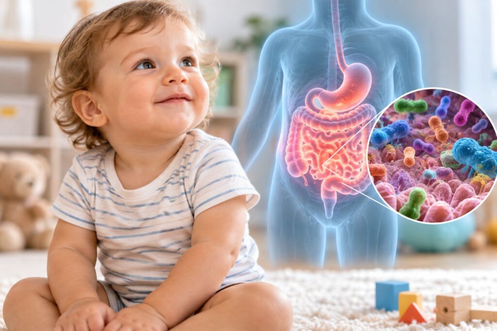 O intestino das crianças pode guardar uma pista inesperada sobre uma doença que aparece anos depois