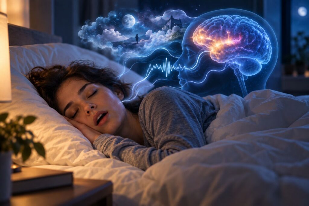 Você pode conversar enquanto dorme e nem perceber: o cérebro tem uma explicação surpreendente