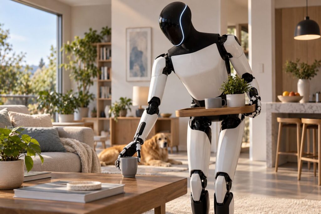 Elon Musk quer colocar um robô humanoide dentro das casas. E já existe uma data para isso