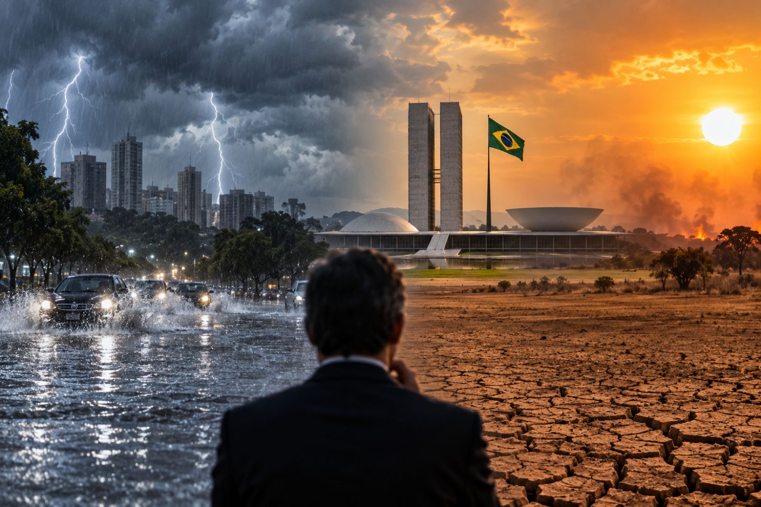 O Brasil está quebrando recordes climáticos, mas um tema quase desapareceu da campanha eleitoral