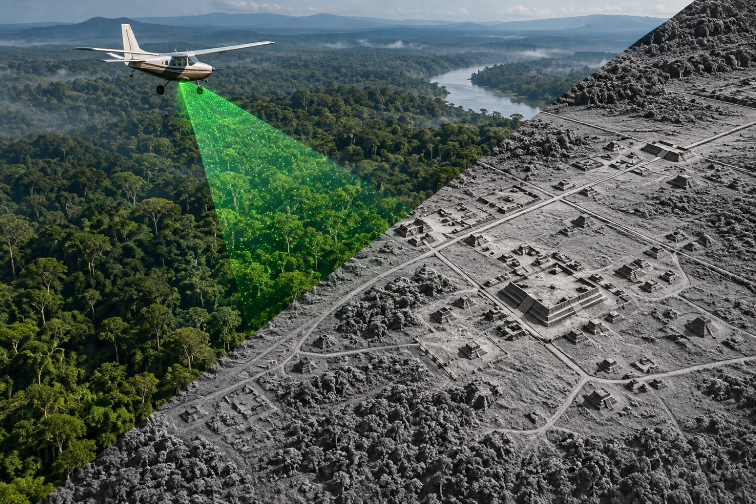 Lasers atravessaram a floresta amazônica e revelaram algo que ficou escondido por cerca de 2.500 anos