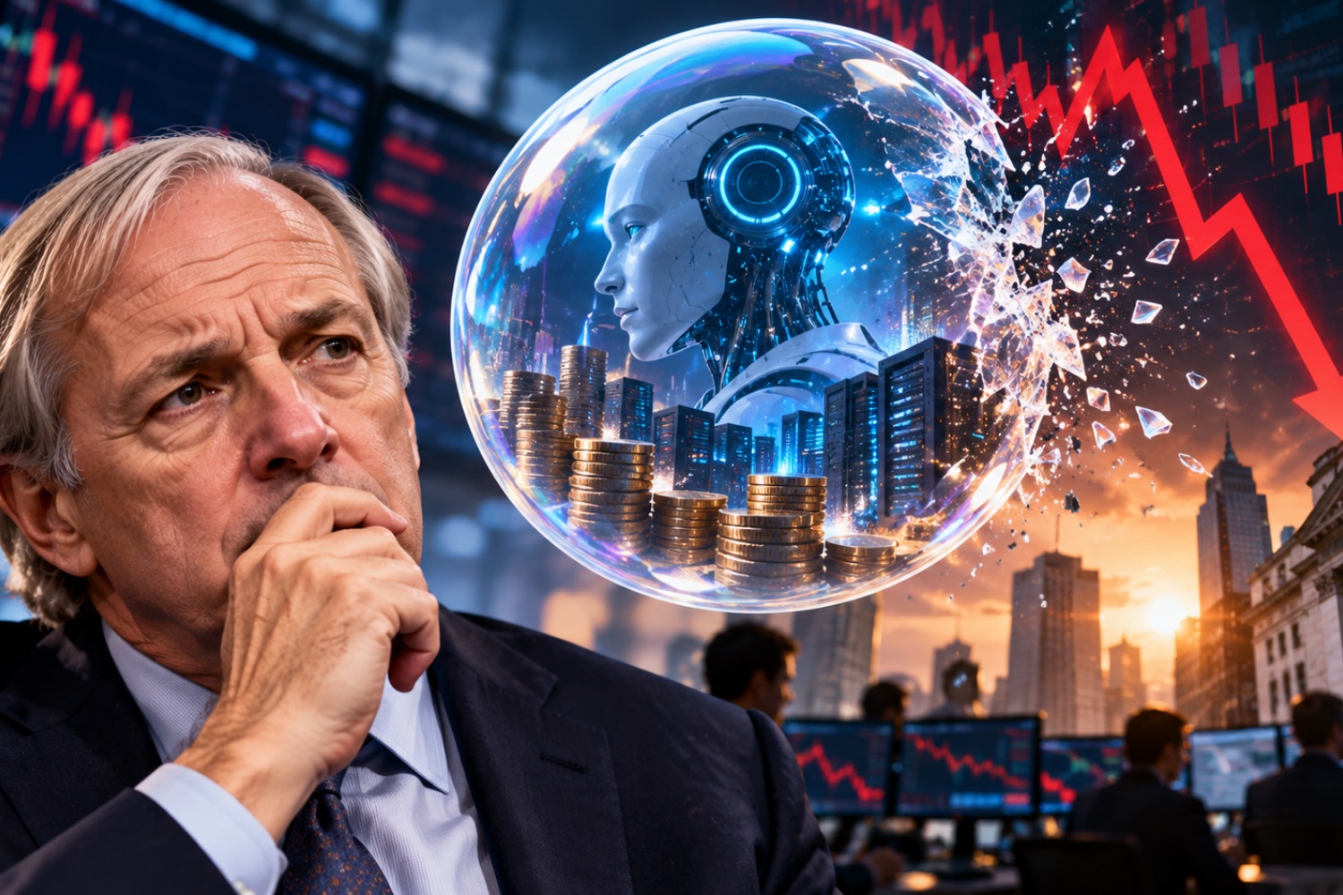 Ray Dalio identifica dois fatores que podem provocar uma crise no mercado de IA