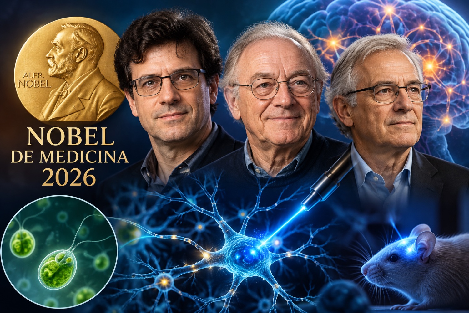 Nobel de Medicina 2026 premia três cientistas que mudaram para sempre o estudo do cérebro