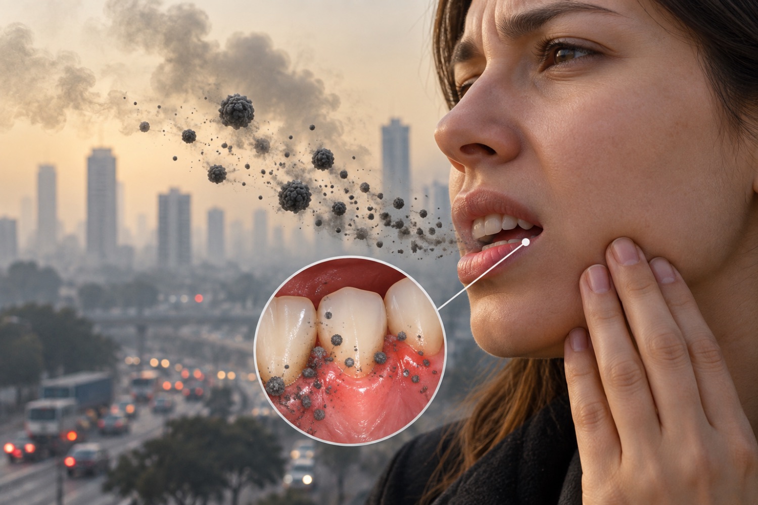 A poluição pode estar chegando a uma parte do corpo que quase ninguém associa ao ar que respiramos