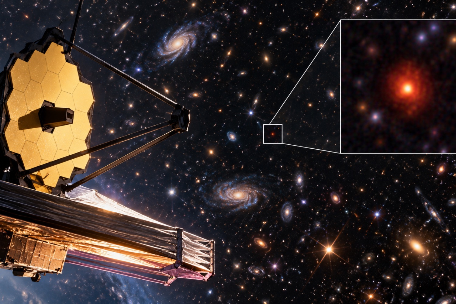 James Webb detecta sinal misterioso duas vezes em região onde o Hubble não encontrou nada