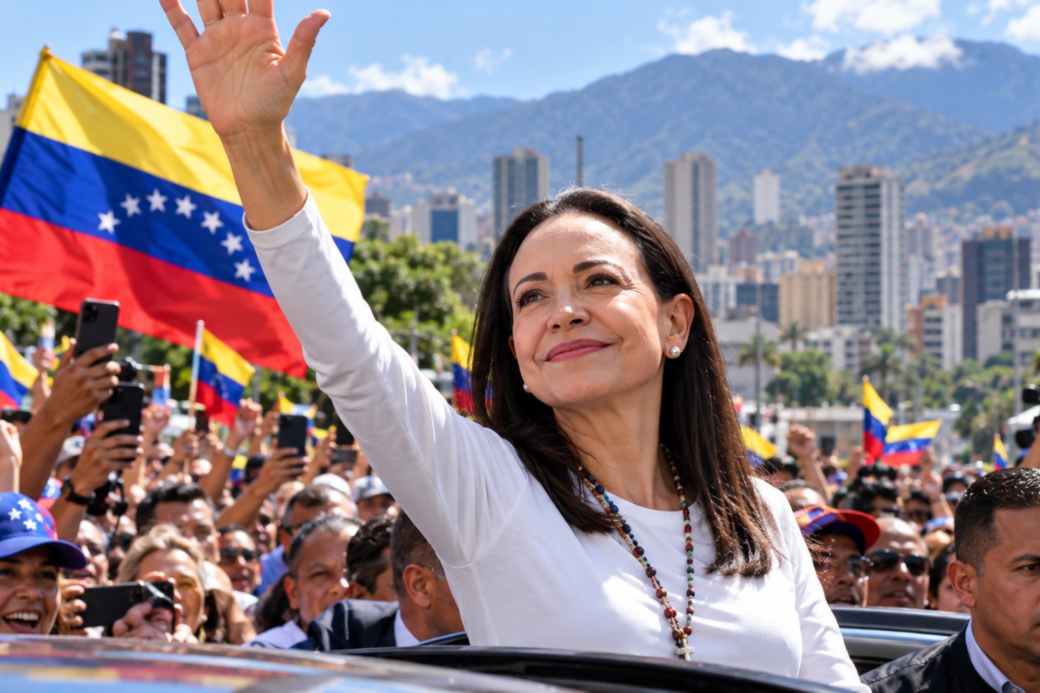 María Corina Machado volta à Venezuela e provoca onda de reações internacionais