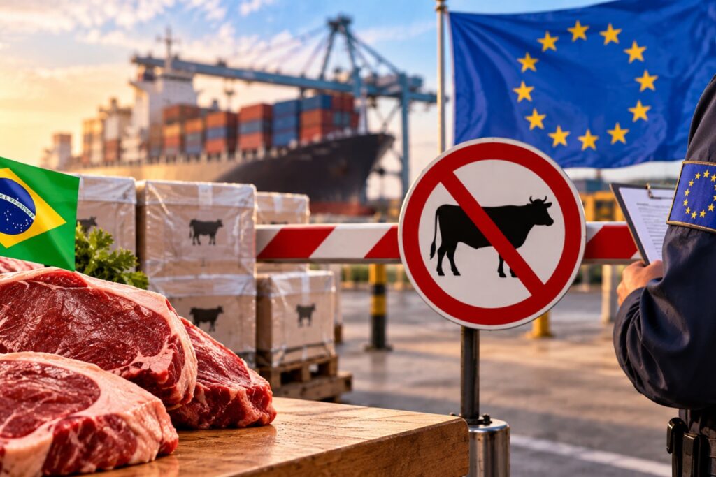 Carne brasileira enfrenta bloqueio europeu, mas governo anuncia avanços importantes
