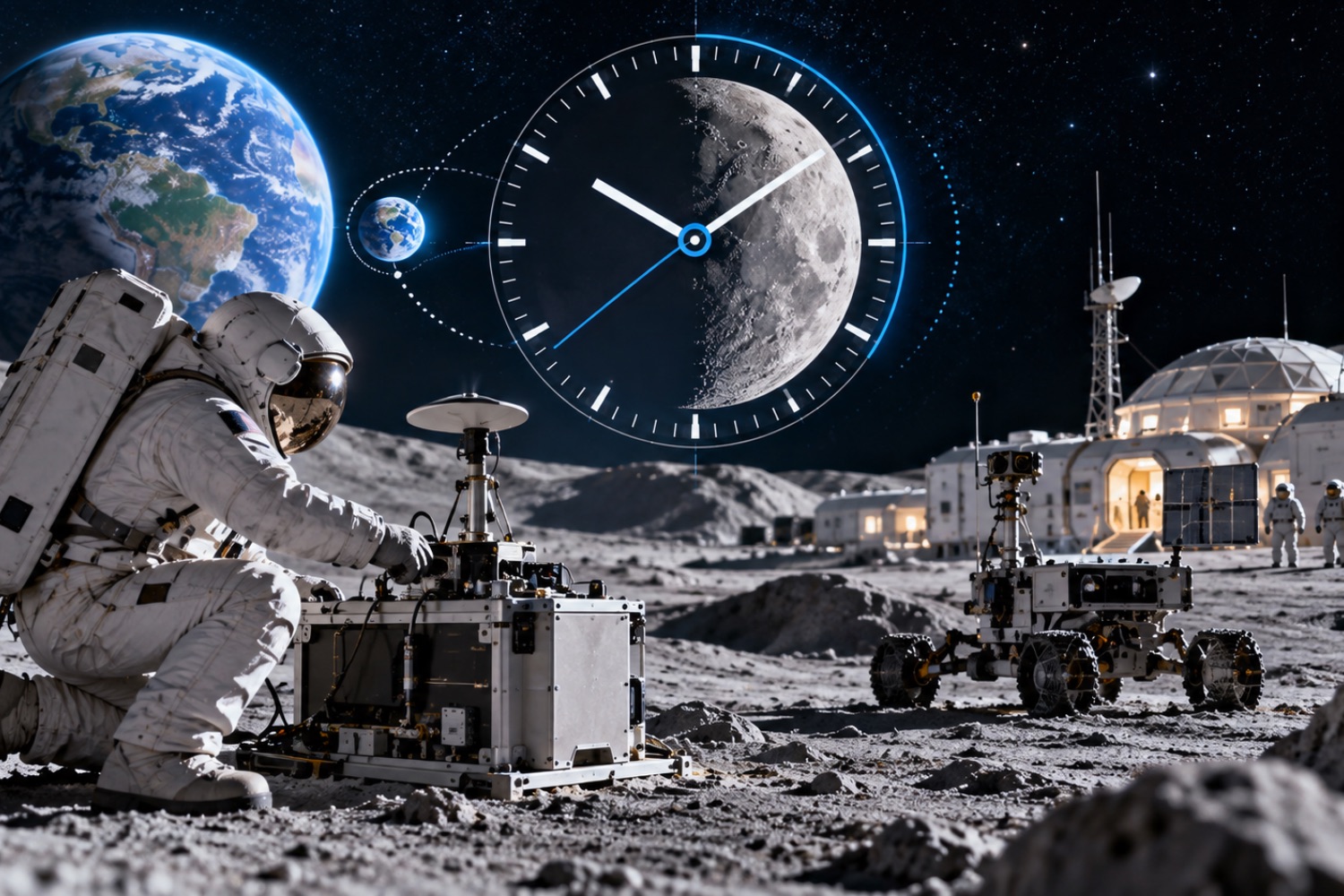 A Lua terá seu próprio horário: cientistas descobrem por que os relógios funcionam diferente no espaço