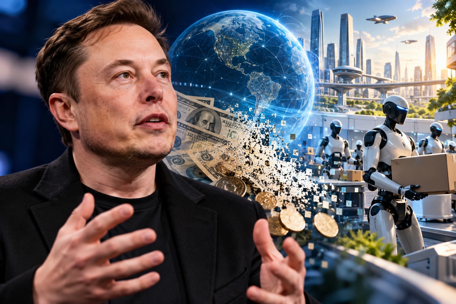 Elon Musk prevê uma mudança radical no futuro: o dinheiro pode deixar de ter valor