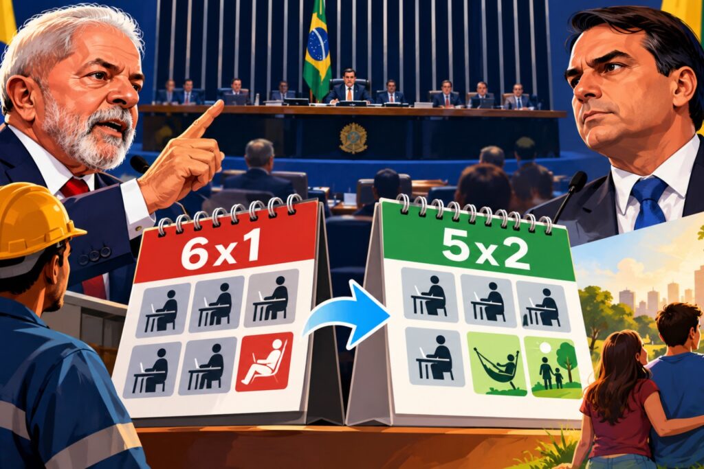 O fim da escala 6x1 pode mudar a rotina de milhões de brasileiros e virou peça-chave na disputa presidencial