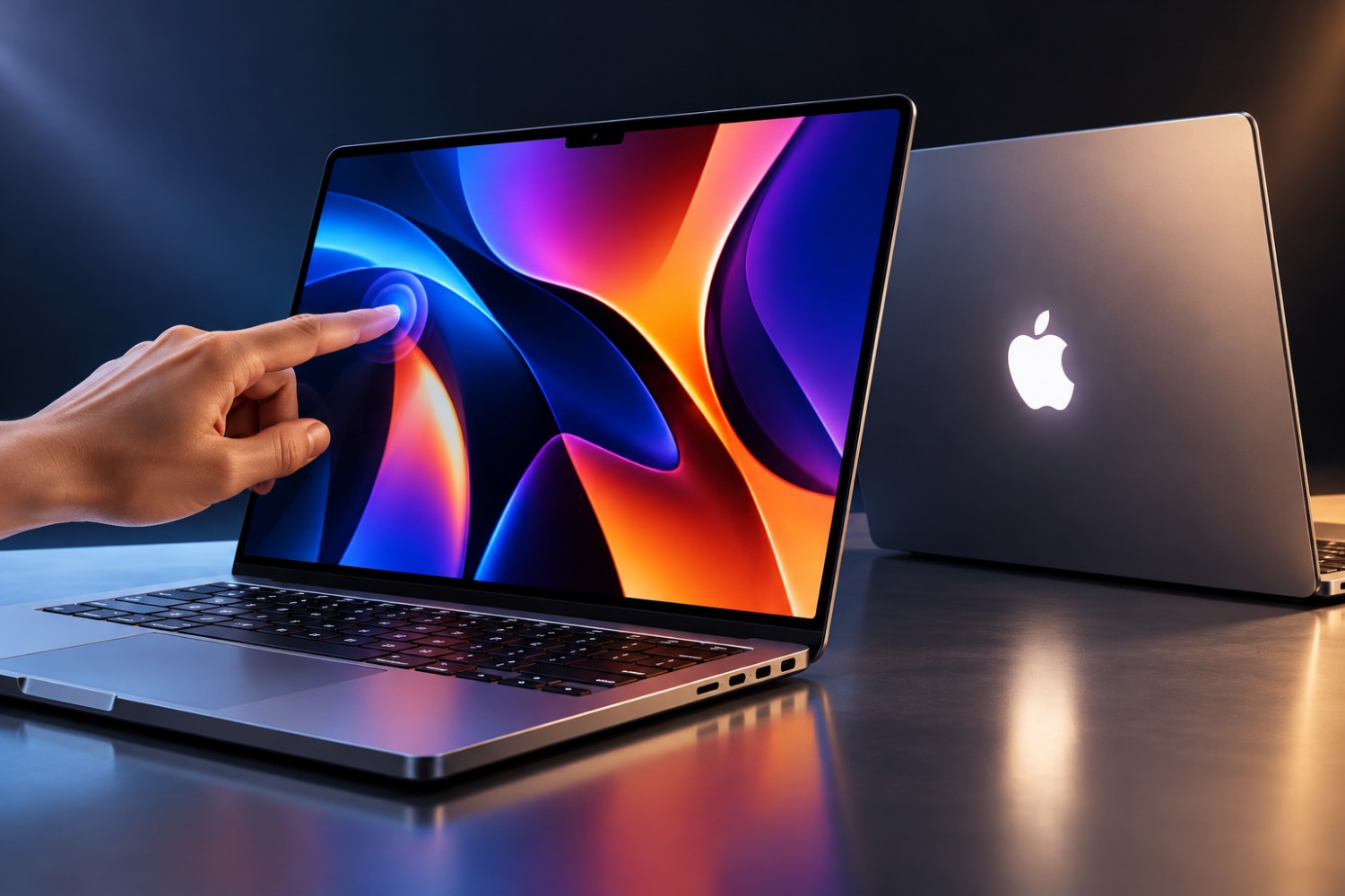 Apple lança primeiro MacBook Pro com tela sensível ao toque e traz de volta o icônico logo iluminado