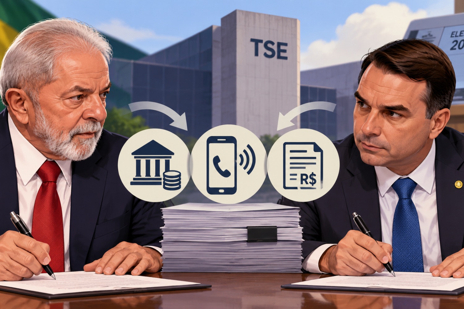 Lula e Flávio Bolsonaro fazem acordo para abrir sigilos bancários e telefônicos a três dias da eleição