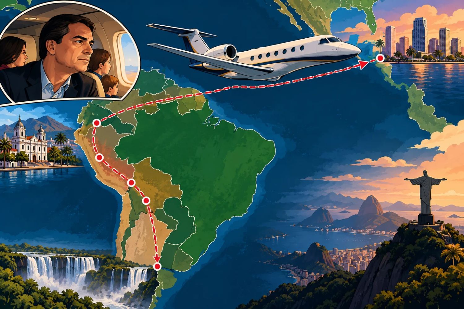 Por que avião de Flávio Bolsonaro evitou o espaço aéreo brasileiro durante viagem aos Estados Unidos?