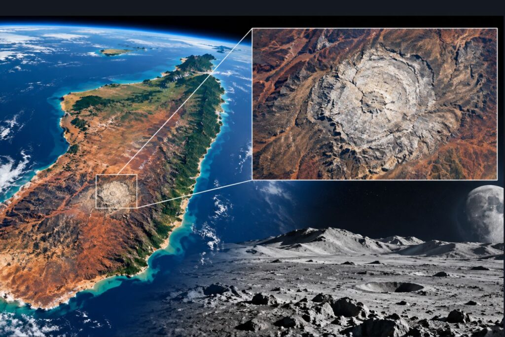 NASA encontra na Terra uma formação de 600 milhões de anos que parece ter vindo da Lua